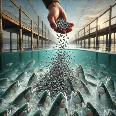 خرید غذای ماهی پرورشی