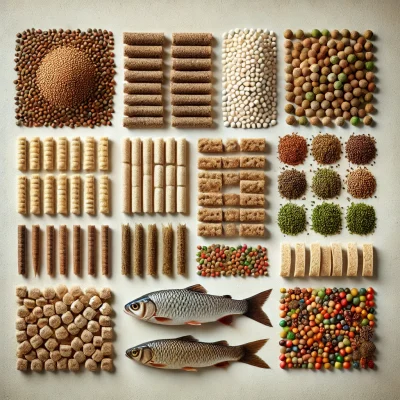 تفاوت غذای انواع ماهی‌های پرورشی