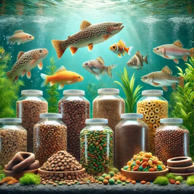 تفاوت غذای انواع ماهی‌های پرورشی