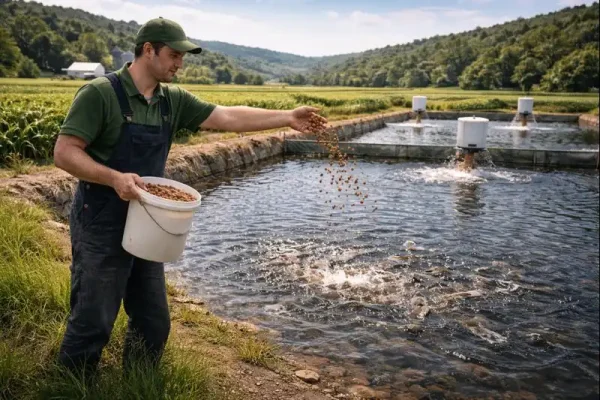 خوراک مناسب برای ماهیهای پرورشی