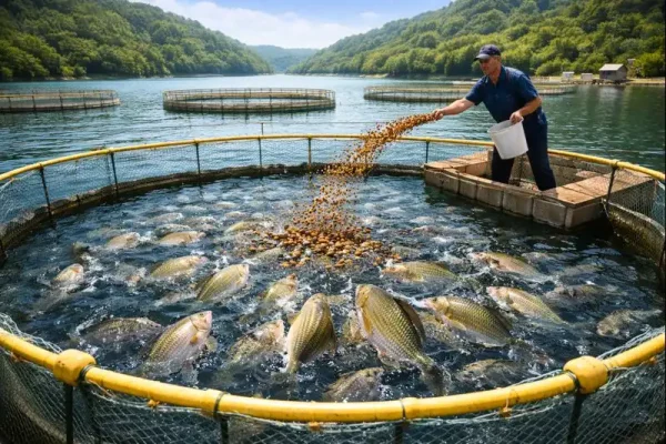 خوراک ماهی پرورشی