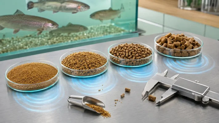 مراحل خوراک قزلآلا از بچهماهی تا وزن بازار